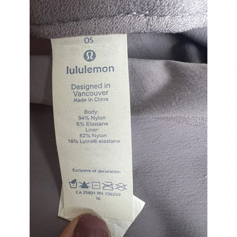 Lululemon Fast and Free Run Hat Purple Grey Adjustable Running Cap OS